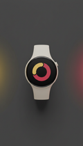 Smartwatch with Ivory White Finish