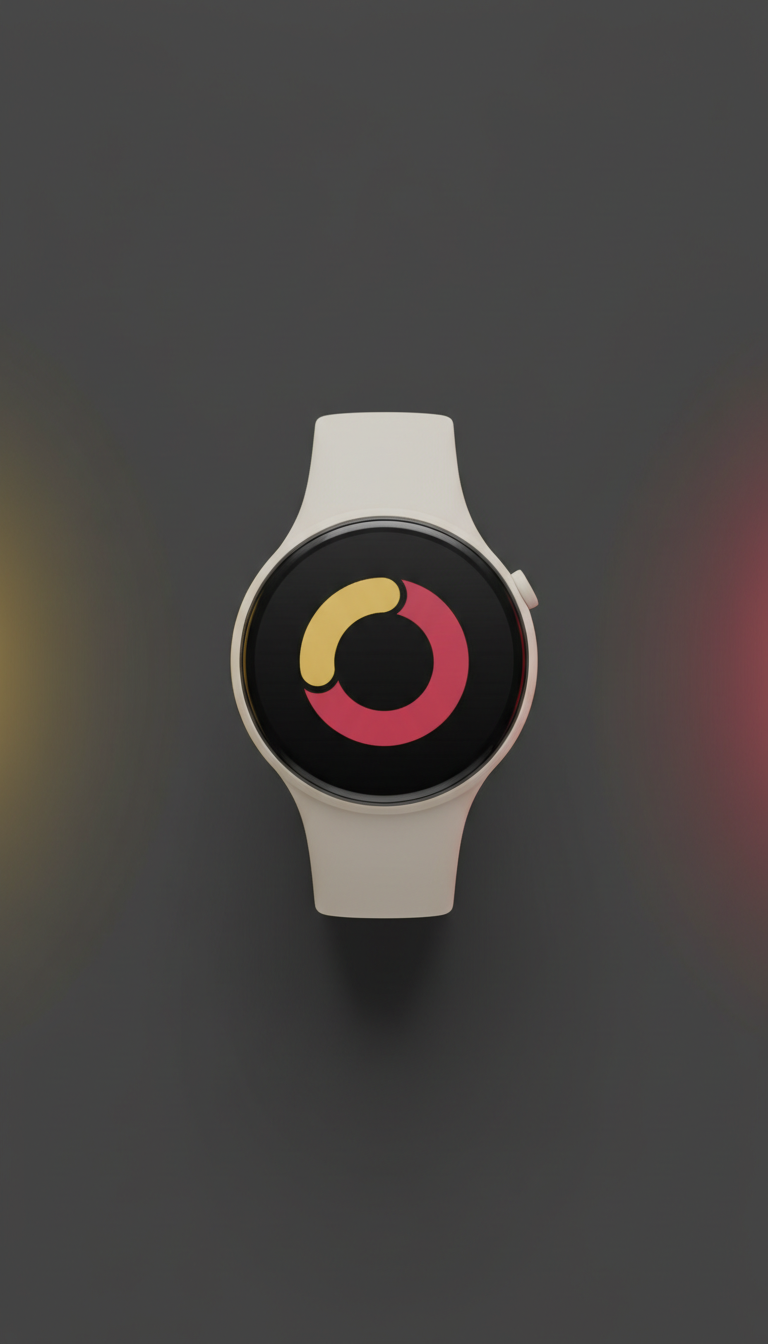 Smartwatch with Ivory White Finish